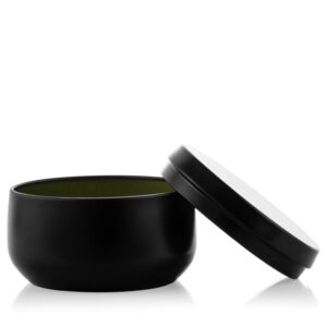 Black 8oz Candle Travel Tin - Case of 6