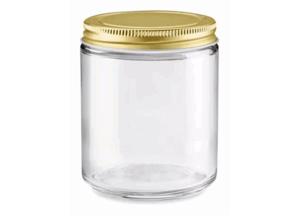 Glass 8oz Candle Jar SMALL - Case of 12